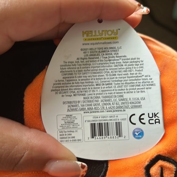 “Paige” Is a pumpkin squishmallow/Halloween themed - Picture 2 of 3